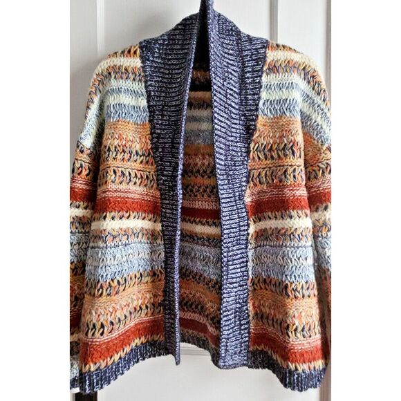 Anthropologie Knitted & knotted XS Michela sweater cardigan chunky wool blend - Picture 2 of 12